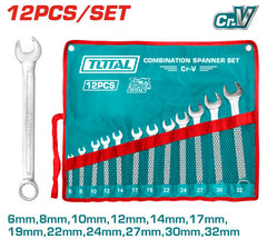 Total 12-Piece 6-32mm Combination Spanner Set (THT1022122)