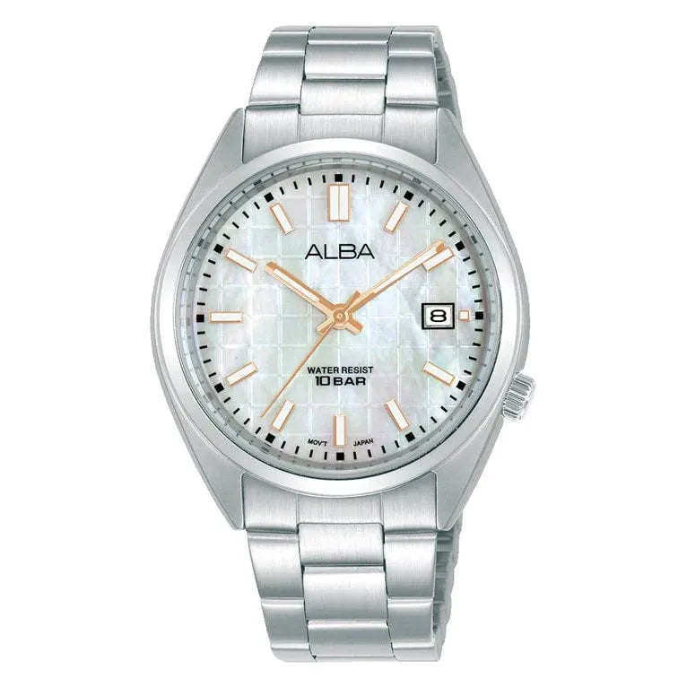 Alba AG8M47X1 Ladies Watch – MOP Dial, 10-Bar, 36mm