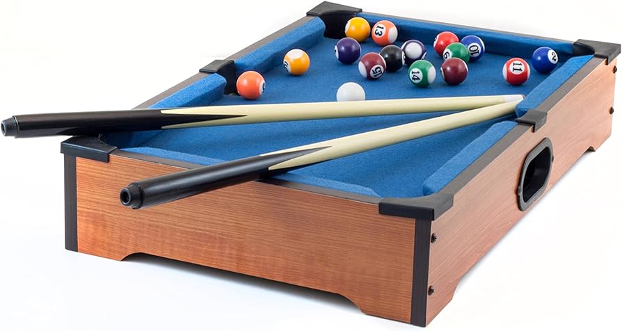 The Source Table Top Pool Game Miniature Desktop Billiards Set