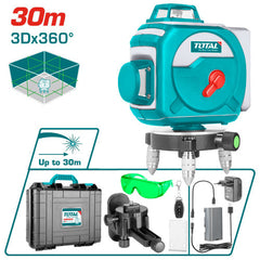 Total TLL255267 3D Green Laser Level 360° – High Precision