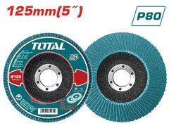 TOTAL Zirconium Flap Disc 125mm P80 – TAC641253