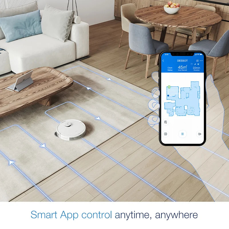 Ecovacs Deebot N8 / روبوت المكنسة الكهربائية - أبيض