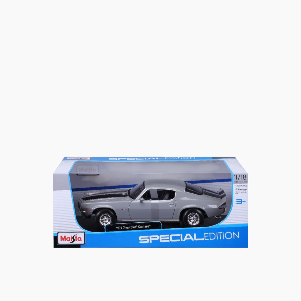Maisto 1971 Chevrolet Camaro Die-Cast Model Car – 1:18 Scale