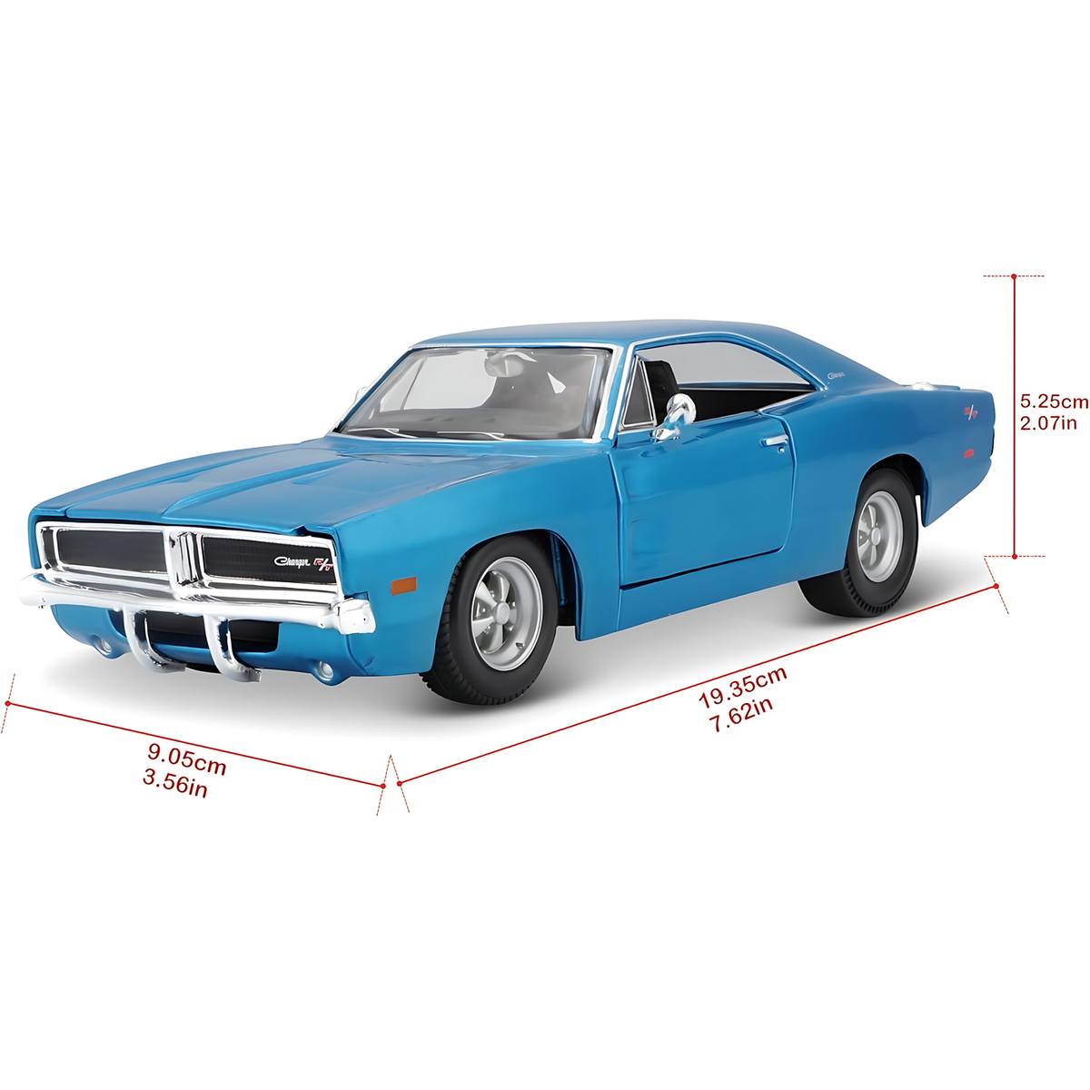 Maisto 1969 Dodge Charger R/T Die-Cast Model Car – 1:25 Scale