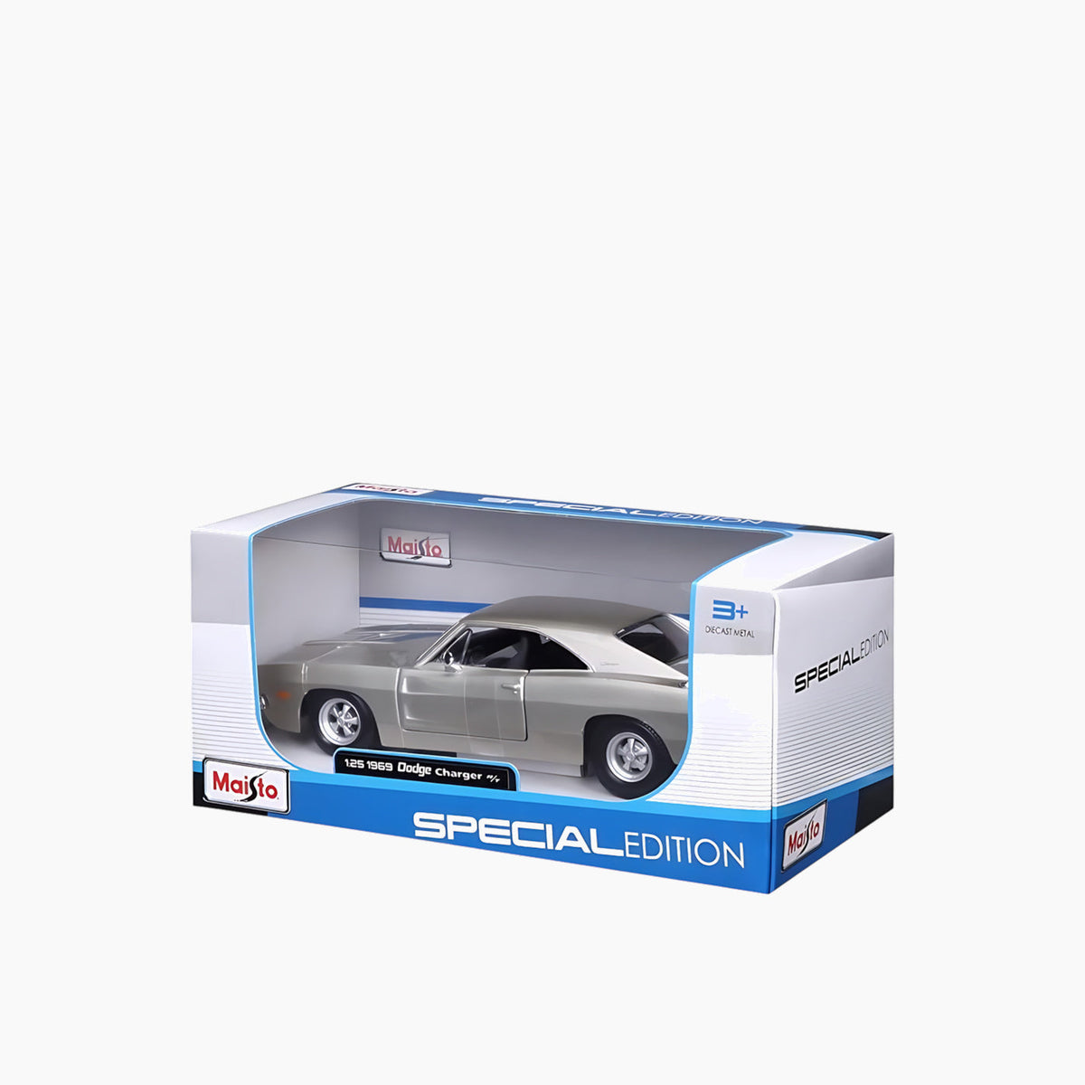 Maisto 1969 Dodge Charger R/T Die-Cast Model Car – 1:25 Scale