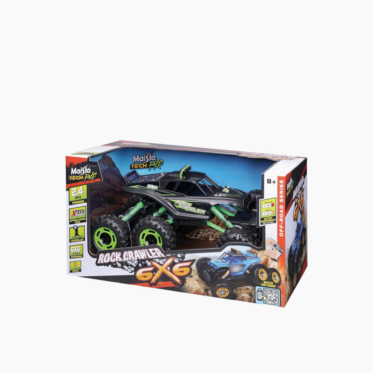 Maisto Rock Crawler 6X6 – 2.4 GHz (Batteries Not Included) Remote Control Car