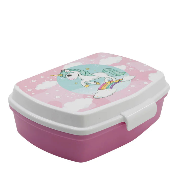 Stor Funny Sandwich Box Unicorn Rainbow Rtd