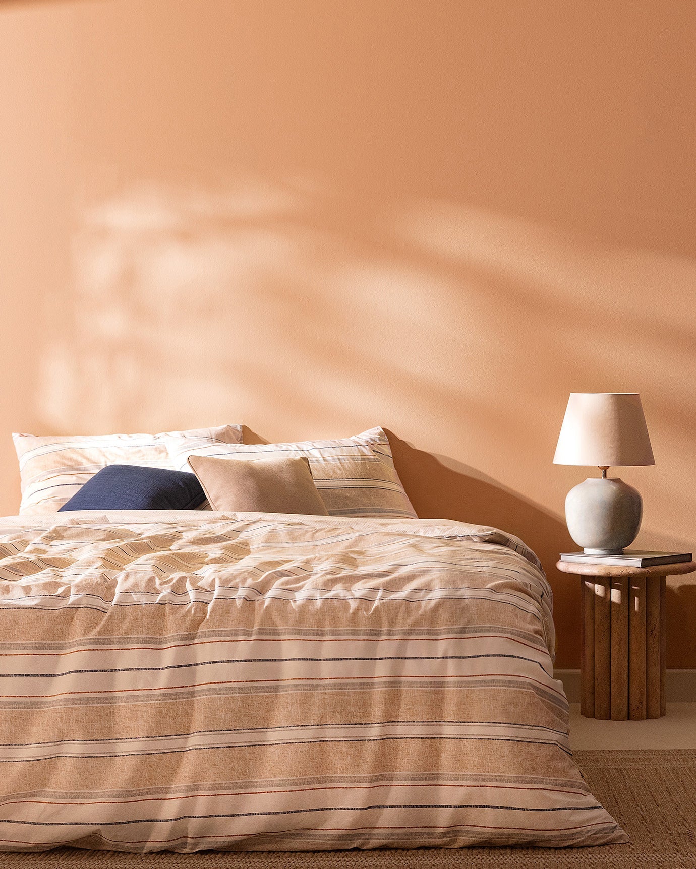 Elodie Single Size Fitted Duvet Cover Set - Ranforce Patterned - Madame Coco JO