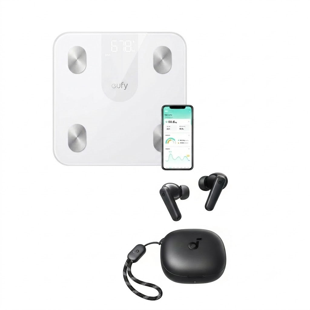 Anker Bundle: Eufy A1 Smart Scale White + Soundcore R50i Earbuds