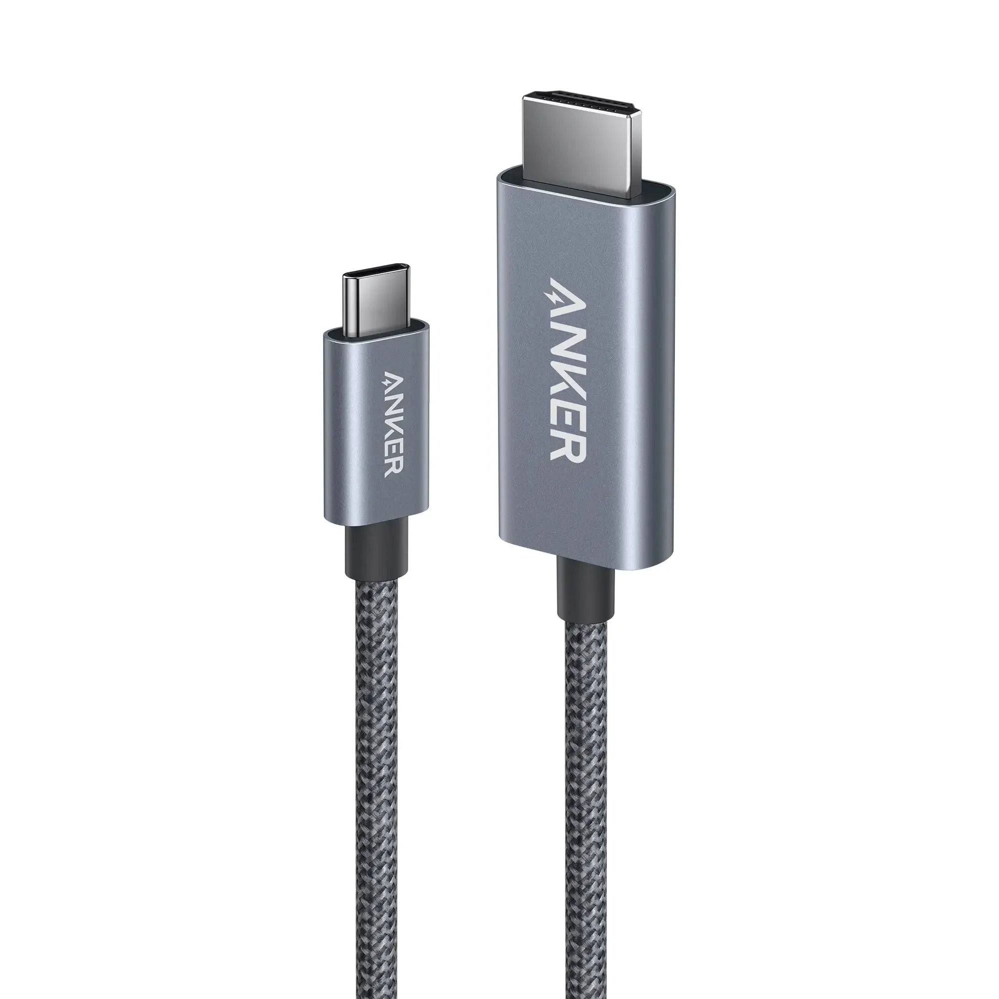 Anker USB-C to HDMI Cable 6ft | 4K Display + 140W Charge