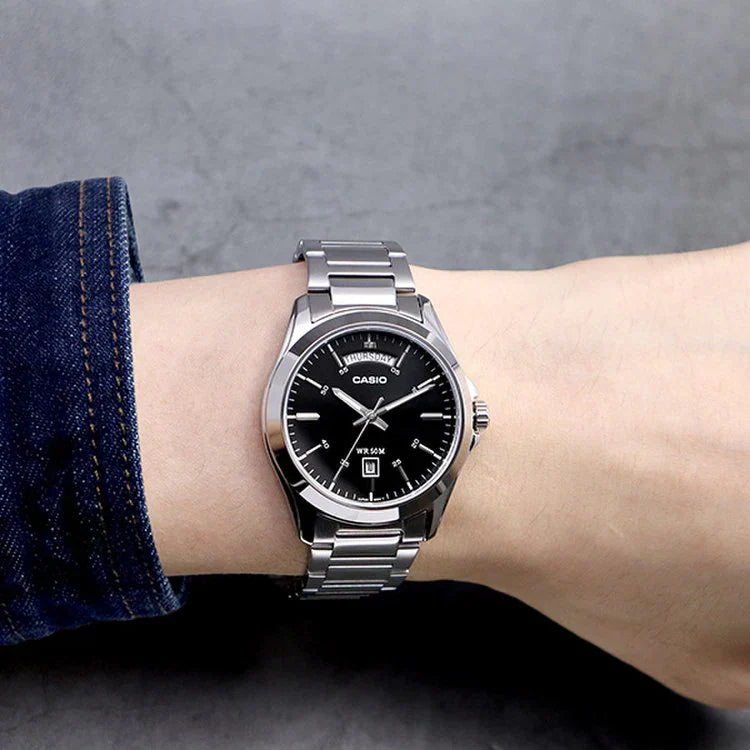 Casio Classic Silver Watch MTP1370D-1A1