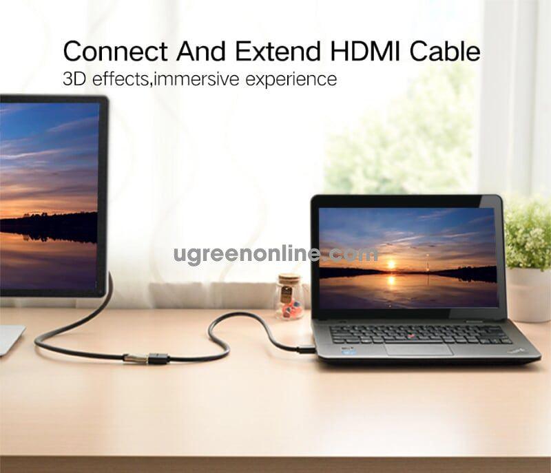 كابل HDMI من يوجرين طول 0.5 متر (أسود) 10140