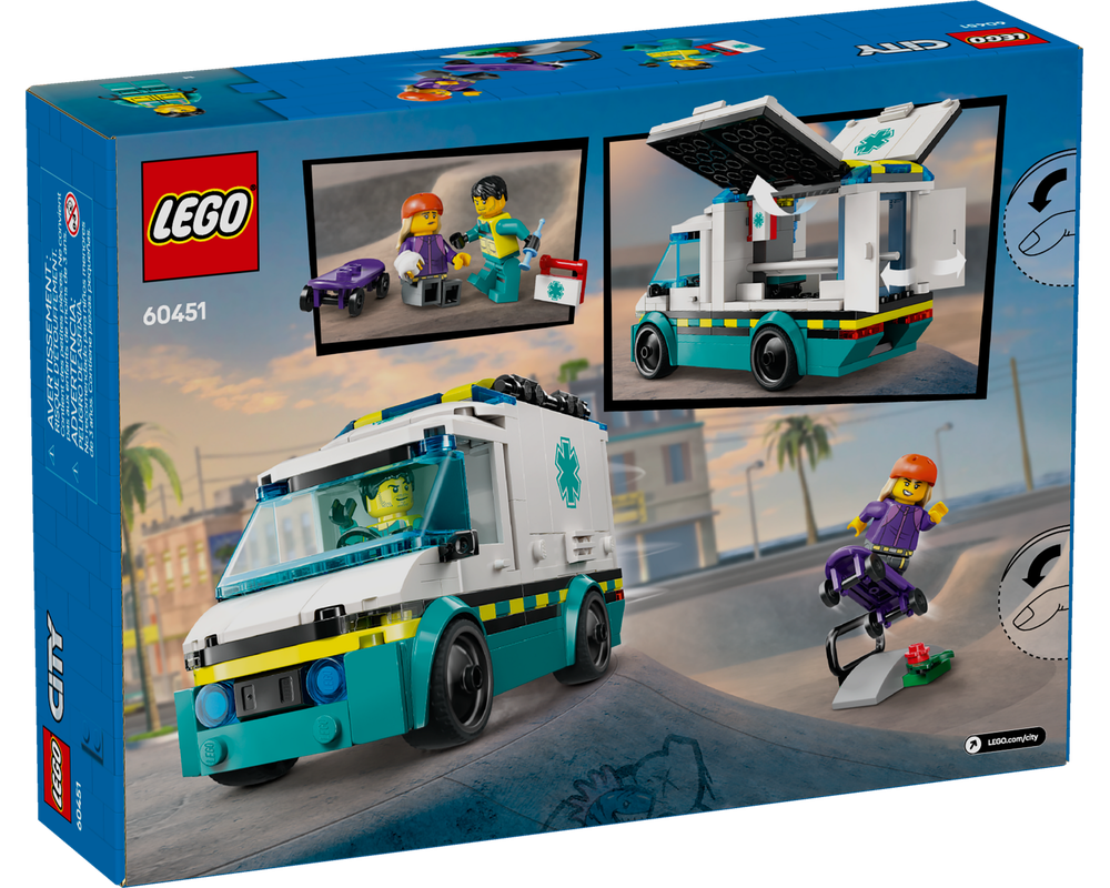 LEGO سيتي – سيارة إسعاف الطوارئ 60451-1