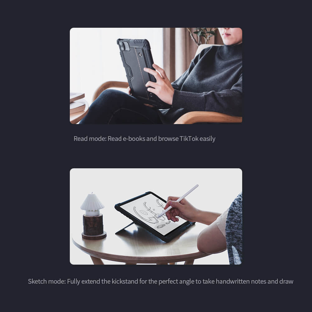 حافظة لوحة مفاتيح كومبو جديدة من نيلكن لجهاز Apple iPad Air 10.9 (2020) / iPad Air 4 / Air 5/ Pro 11 (2020/ 2021 /2022)