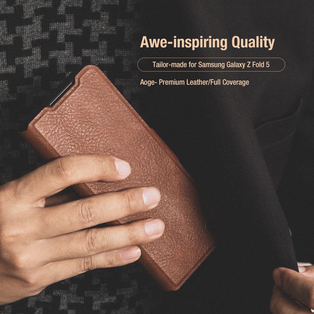 Nillkin Aoge Leather Case for Z Fold5 – Premium & Protective