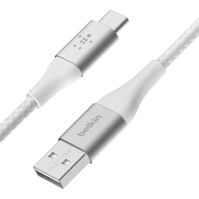 Belkin BoostCharge Braided USB C to USB A Cable  2m - White