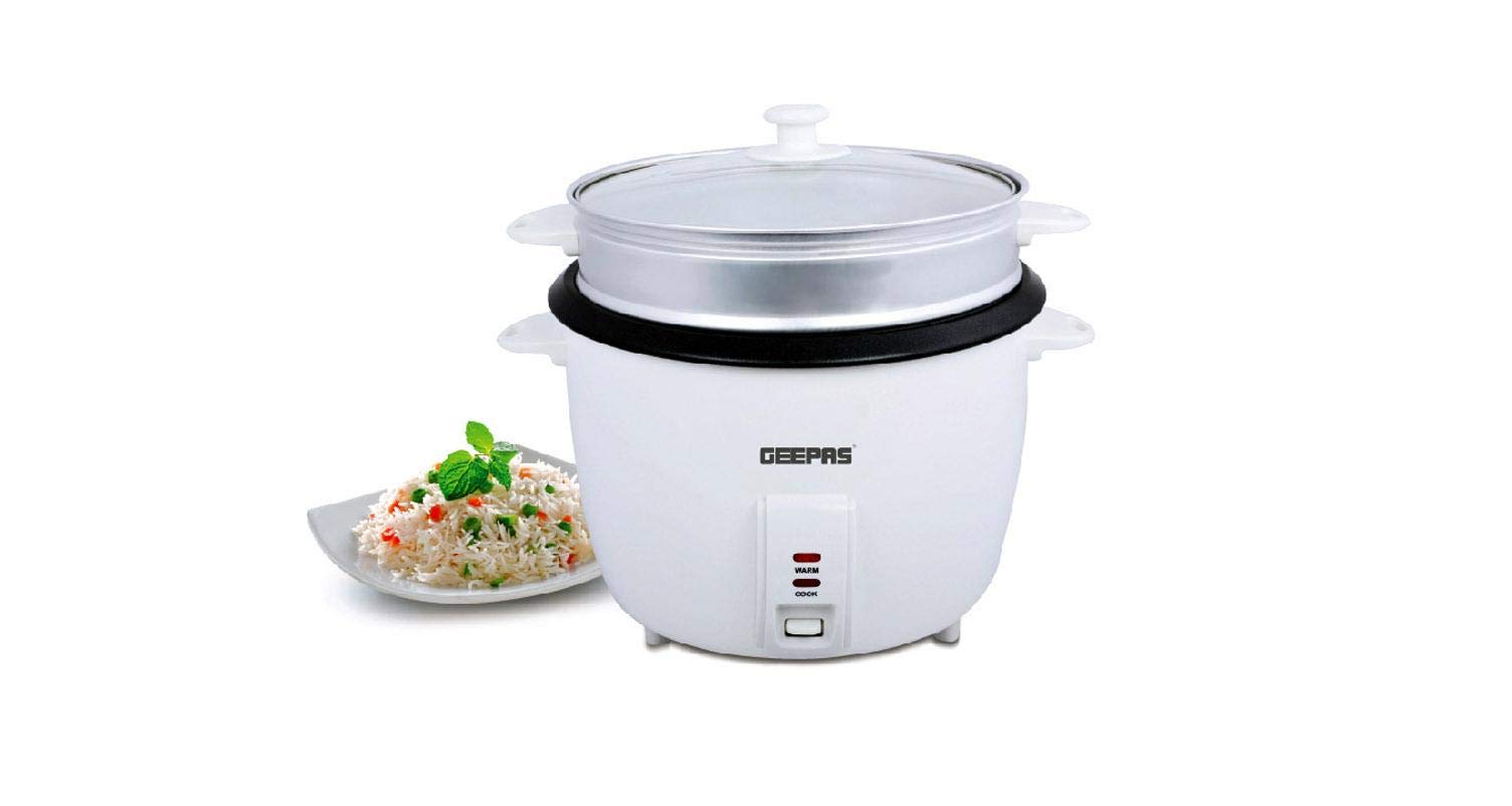 Geepas Rice Cooker 2.8L 900W Steamer & Warmer