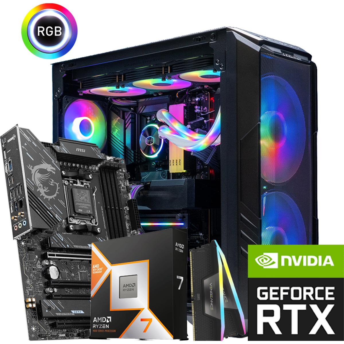 AMD RYZEN 7 9800X3D // RTX 5080 16GB // 64GB RAM - High-End Custom Build