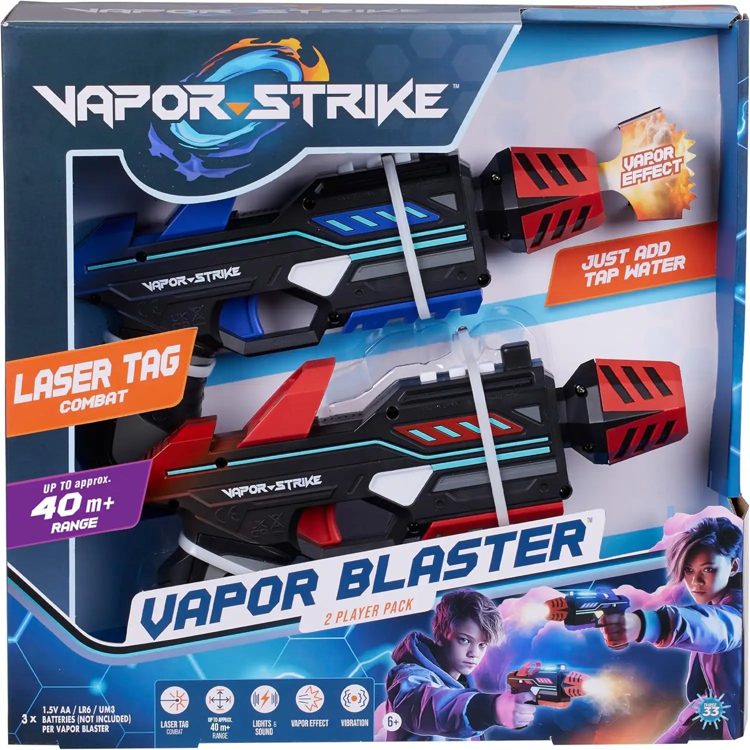Vapor Strike – Vapor Blaster Twin Pack for Ages 6+