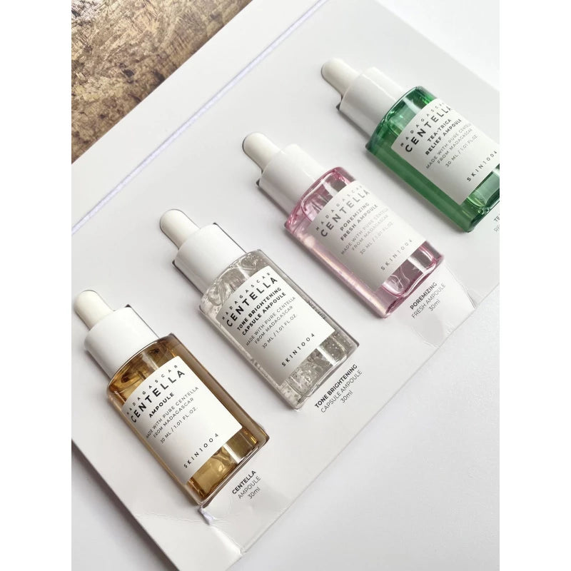 طقم سيروم SKIN 1004 سنتيلا – 4 أمبولات لتوهج البشرة