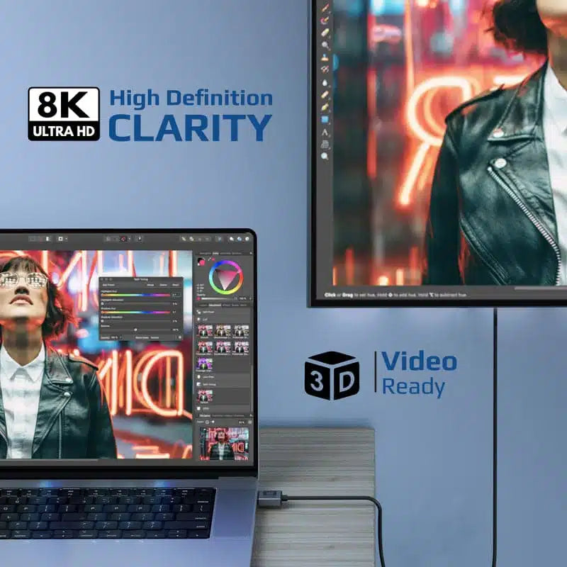 Promate PrimeLink8K-150 HDMI to HDMI Slim Cable with 48Gbps Bandwidth -1.5m