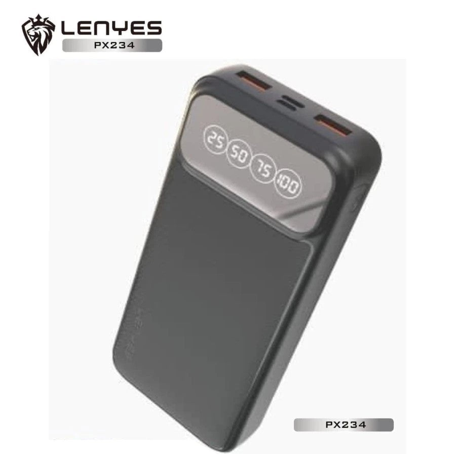 لينيس باور بانك 20000 مللي أمبير شاشة رقمية للشحن السريع PD20W & QC3.0
