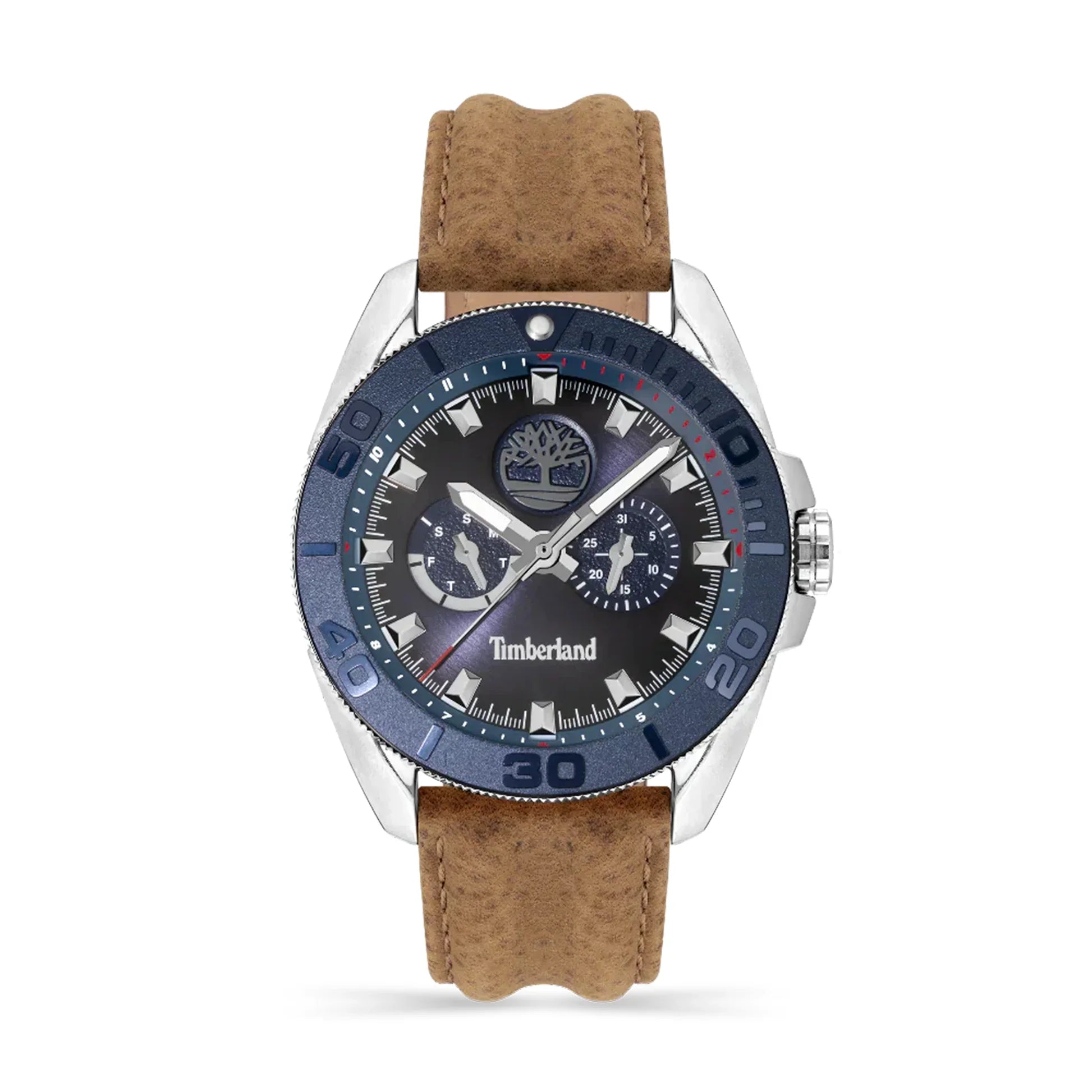 Timberland Men’s Watch TDWGF2200903 with Blue Dial & Leather Strap