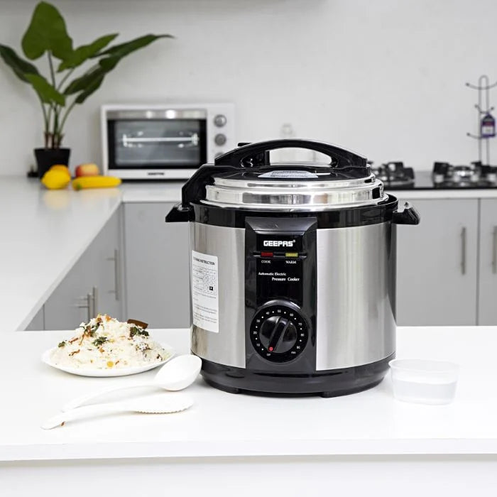GEEPAS Pressure Cooker 6L 1190W Non-Stick Pot