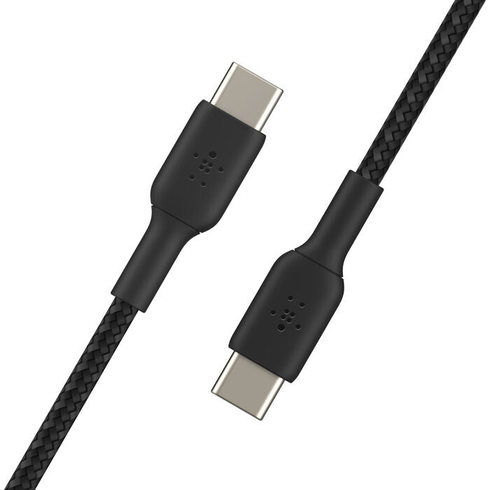 Belkin Boost Charge Braided USB C Cable 1M Fast Charge - Black & White