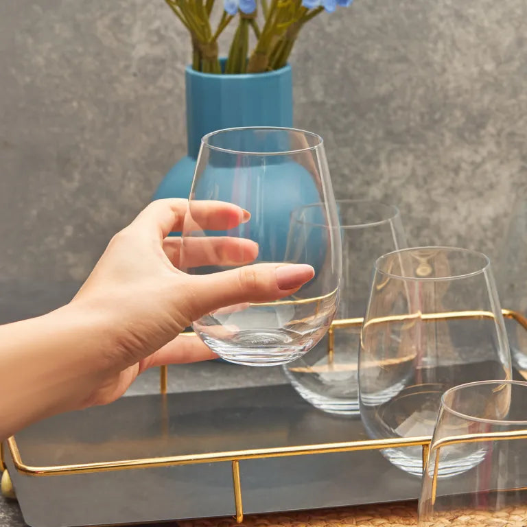 طقم كاسات كاراجا KRS جايد – 6 قطع شفافة 500 مل