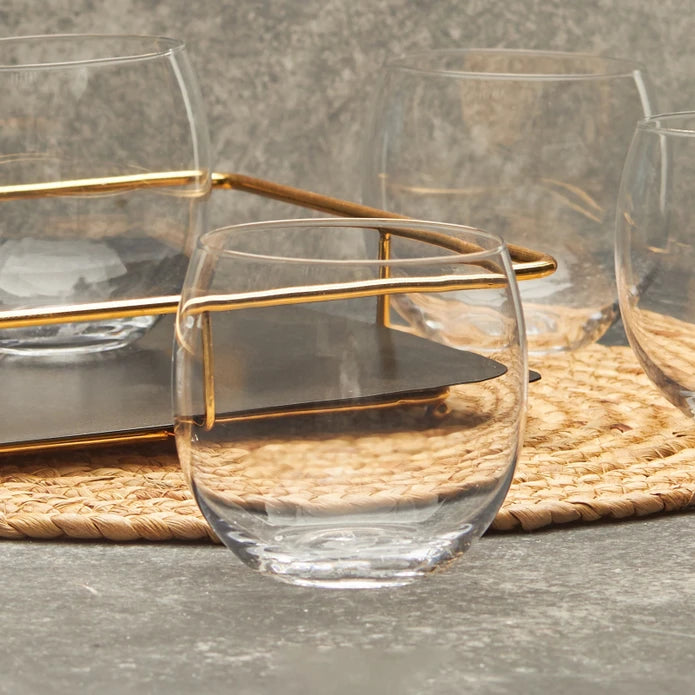 Karaca KRS Jade 6-Piece Water Glass Set 410ml – Clear & Stylish