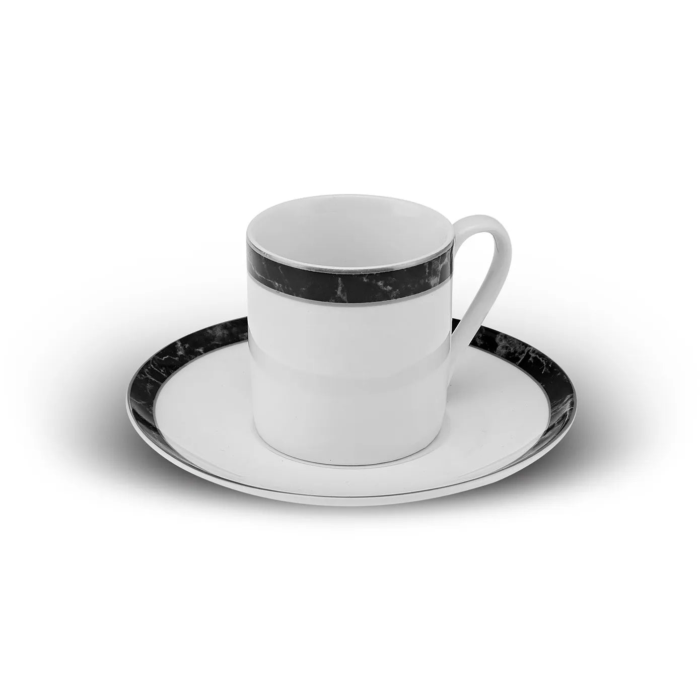 طقم فناجين قهوة كاراجا تشيكرد أسود أنيق