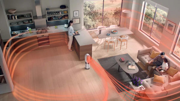 جهاز تنقية الهواء دايسون هوت آند كول الجيل الأول HP10 / الاستشعار التلقائي - أبيض