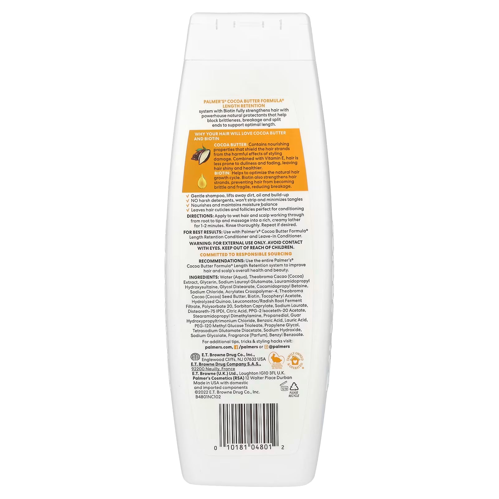 Palmer’s Cocoa Butter Length Retention Shampoo – 13.5 fl oz