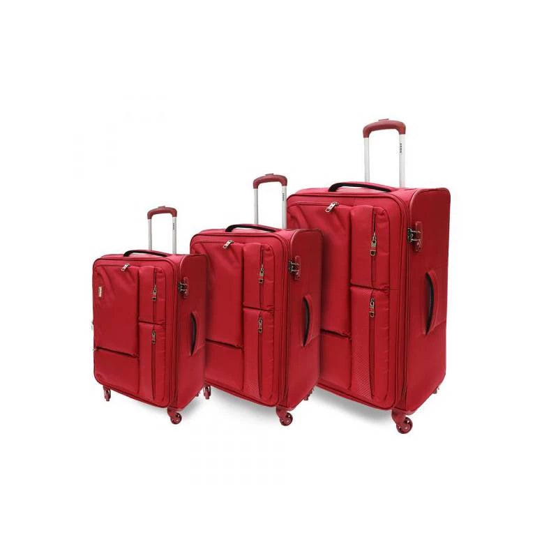 ARMN 3-Piece Travel Luggage Set – Bold Red & Durable