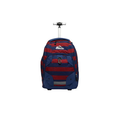 High Sierra Zestar Wheeled Backpack – Blue & Red Combo