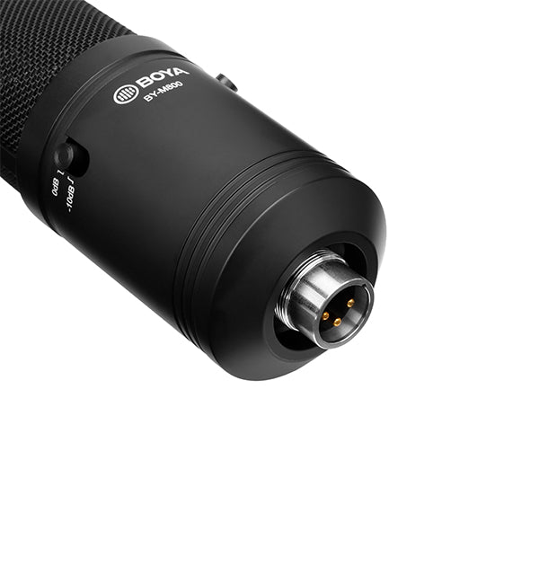 ميكروفون مكثف قلبي الشكل من BOYA - أسود