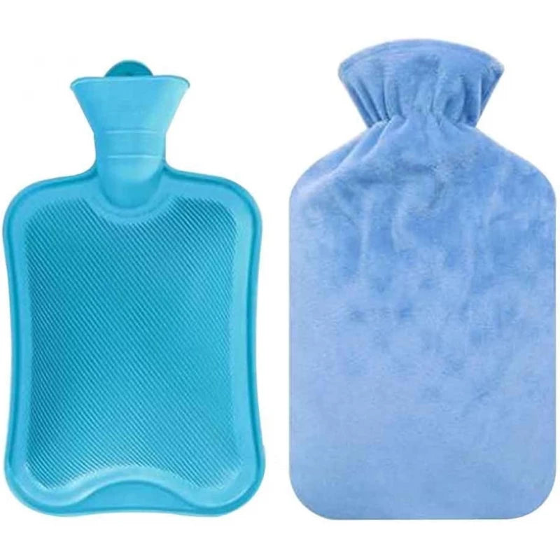 Optimal Portable Rubber Hot Water Bag with Plush Cover