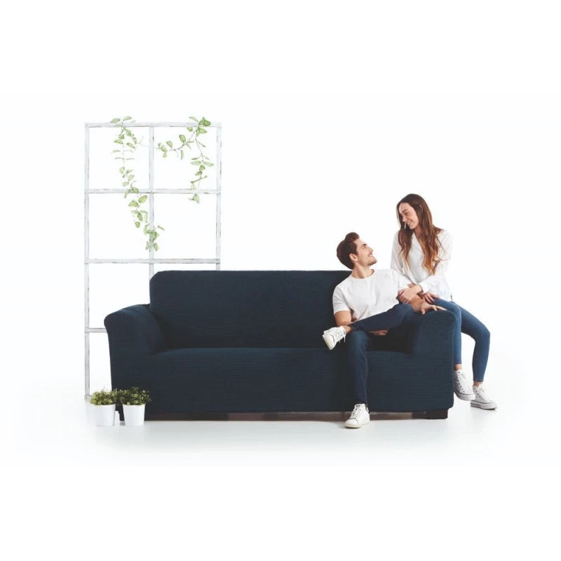 غطاء أريكة 2 مقاعد ARMN Milos أزرق – مطاطي وقابل للغسل