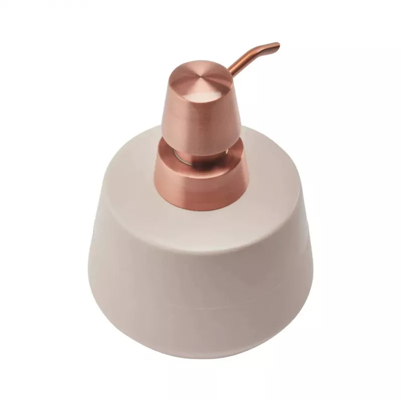 Aquanova Opaco Soap Dispenser - 450ml - Stoneware with Rubber Coating