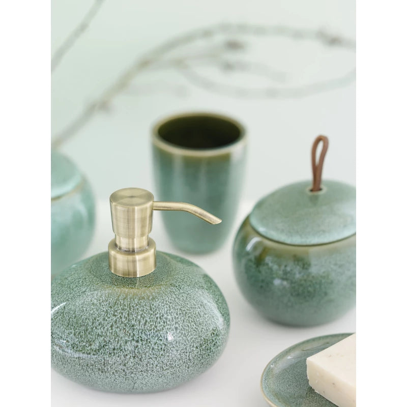 Aquanova Ugo Soap Dispenser – Handcrafted Stoneware, 500ml