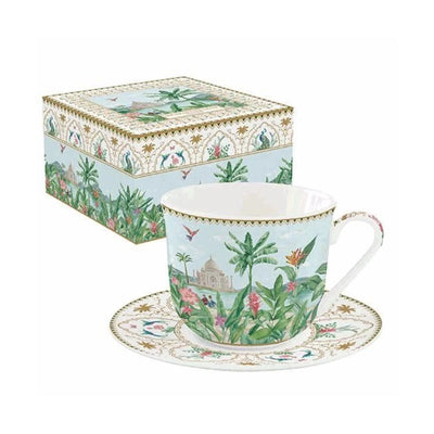 Easy Life Paradise Sauvage 370ml Teacup & Saucer – Multicolored