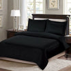 ARMN Nature Soft Queen Duvet Set – 4 Pieces, Elegant Black