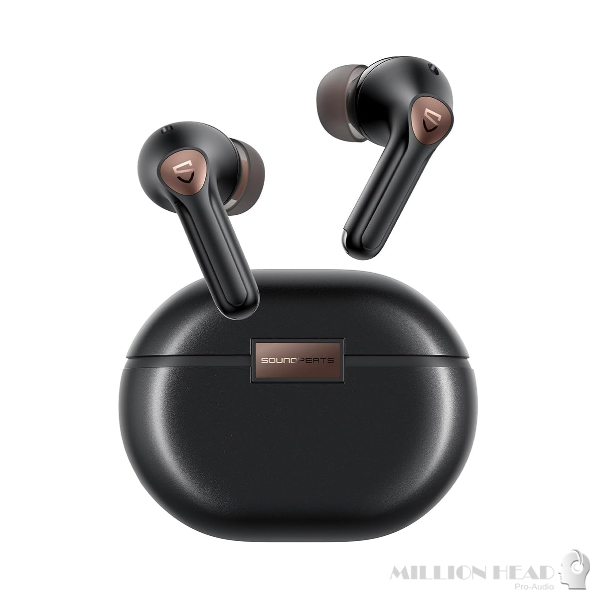 SoundPEATS Air4: Wireless Earbuds, Boosted Bass, 26H Playtime - BLACK