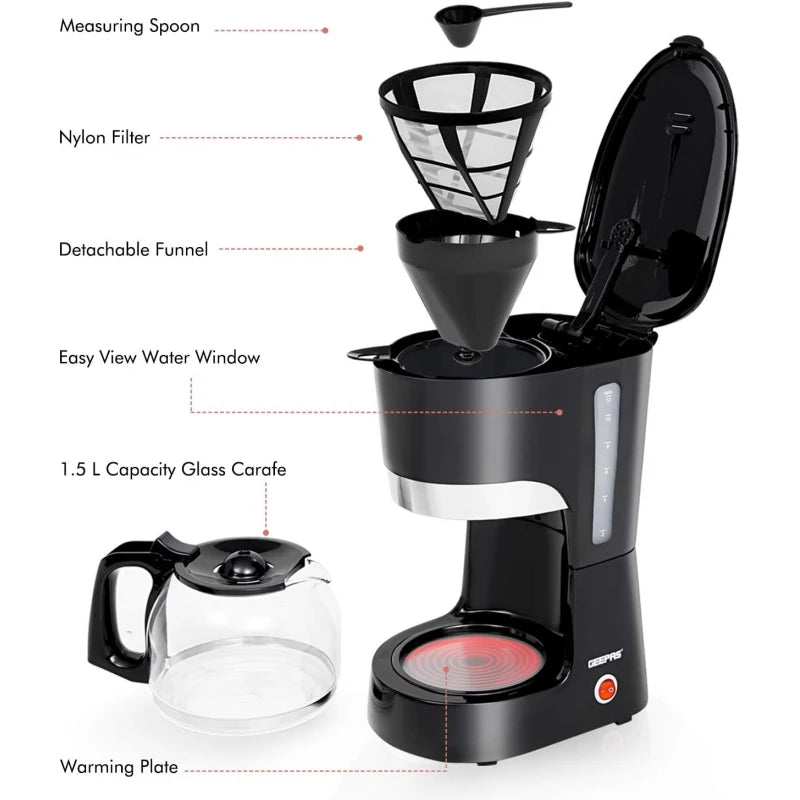 Geepas GCM6103 Filter Coffee Maker