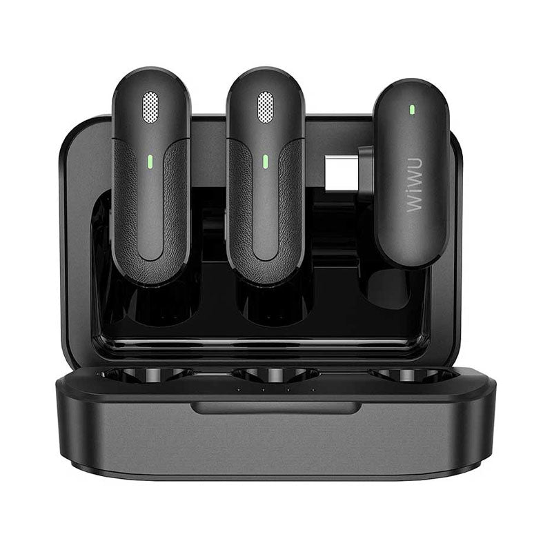 WIWU Wi-WM002 Dual Mini, Low Latency, AI Noise Reduction, Plug And Play, Wireless Microphone For Type-C