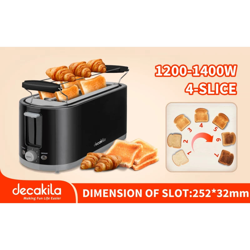 توستر ديكابيلا 4 شرائح 1400W – KETS011B