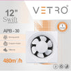 Vetro 12 Inch Square Exhaust Fan APB-30 for Powerful Ventilation