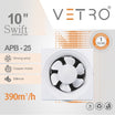 Vetro 10 Inch Square Exhaust Fan APB-25 for Efficient Ventilation