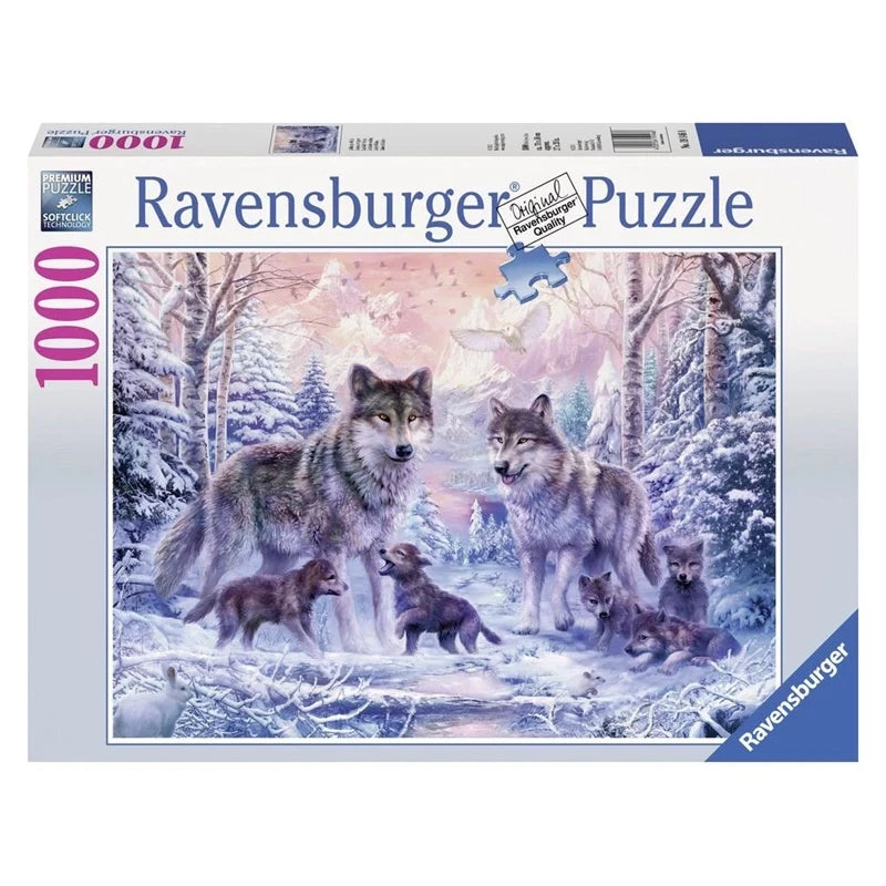 أحجية Ravensburger 1000 قطعة - ذئاب القطب الشمالي